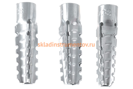 Металлический дюбель для газобетона Зубр 8 x 38 мм, 100 шт, оцинкованный 302912-08-038