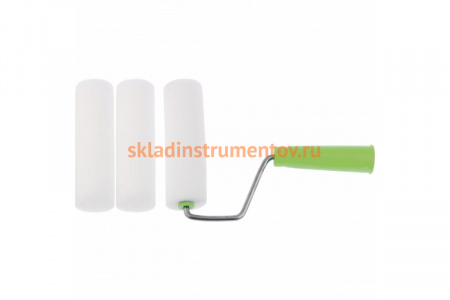 Валик СИБРТЕХ ПОРОЛОН с ручкой + 2 шубки, 140 мм 80450