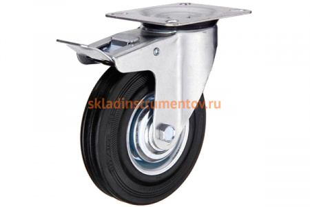 Колесо промышленное поворотное с панелью и тормозом SCb 63 (160 мм; 145 кг) А5 1000023