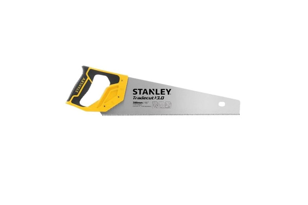 Ножовка по дереву Stanley TRADECUT с закаленным зубом, 7 Х 380мм STHT20348-1