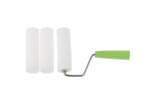 Валик СИБРТЕХ ПОРОЛОН с ручкой + 2 шубки, 140 мм 80450