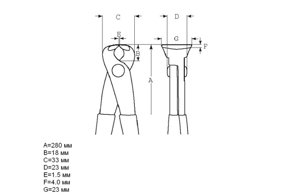 Клещи Bahco 2339-280IP