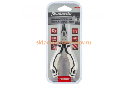 Изогнутые длинногубцы MATRIX Mini PRO 125 мм, авторазжим 17831 Изогнутые длинногубцы MATRIX Mini PRO 125 мм, авторазжим 17831