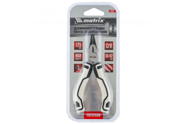 Изогнутые длинногубцы MATRIX Mini PRO 125 мм, авторазжим 17831 Изогнутые длинногубцы MATRIX Mini PRO 125 мм, авторазжим 17831