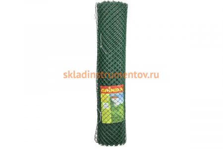 Сетка заборная пластиковая (1.5х25 м; ячейка 40х40 мм) Grinda 422266