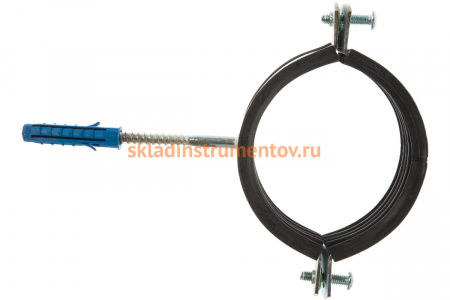 Трубный оцинкованный хомут Зубр с шурупом, 3 37854-83-95-1