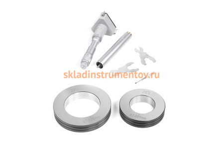 Микрометрический нутромер Micron 3-точечный, 90-100, 0,005, у/к МИК 57379