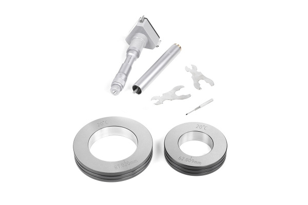 Микрометрический нутромер Micron 3-точечный, 90-100, 0,005, у/к МИК 57379