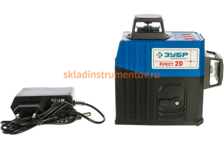 Линейный лазерный нивелир ЗУБР Крест-2D Профессионал 34907