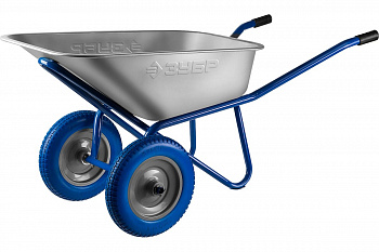 Строительная двухколесная, тачка Зубр ПРОФЕССИОНАЛ 110л, грузоподъемность 240 кг 39911_z01