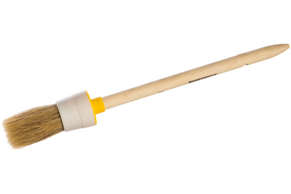 Кисть Стандарт (круглая, натуральная щетина, деревянная рукоятка) 30мм Biber 31182 тов-001911