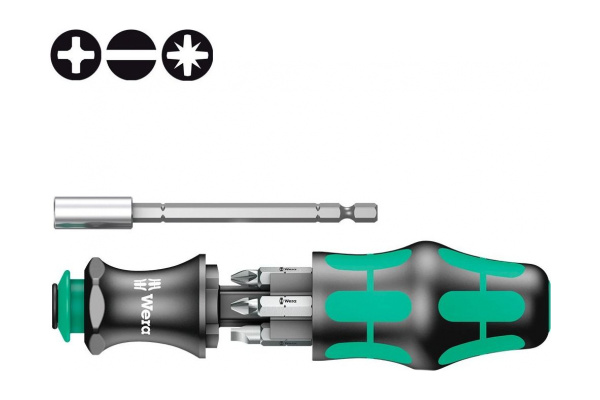 Битодержатель+Биты Wera Kraftform Kompakt 28 SB WE-073240