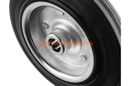 Колесо (125 мм; г/п 100 кг; резина/металл; игольчатый подшипник) ЗУБР 30936-125