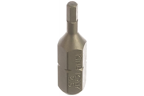 Вставка бита торцевая 1/4", HEX, 2,5 мм, L=25 мм KING TONY 102525H