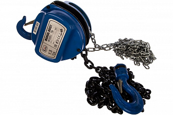 Ручная шестеренная стационарная таль EURO-LIFT ТВ 00001086 (1.5 т, 3 м)