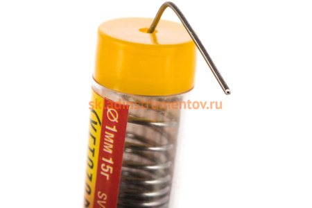 Оловянно-свинцовый припой Светозар 30% Sn 70% Pb 15 гр SV-55325-015