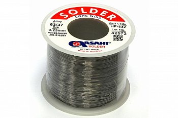 Припой (0.25 мм, 0.2 кг, Sn63/Pb37, HF532 флюс RMA) ASAHI 00-00002076