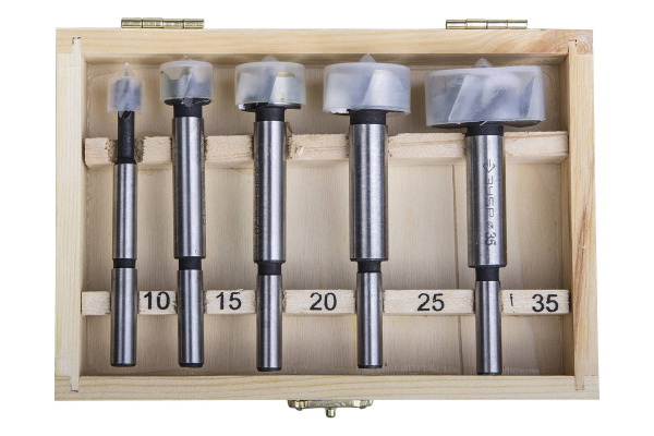 Набор сверл Форстнера по дереву Мастер (5 шт; 10-35 мм) Зубр 2994-H5_z01