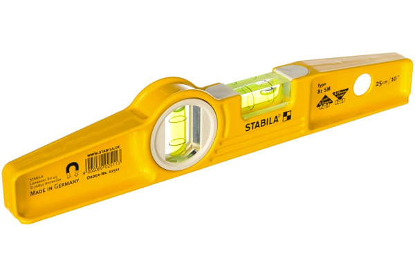 Магнитный уровень STABILA тип 81SM, 25 см в чехле на пояс 02511