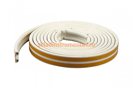 Самоклеящийся уплотнитель Зубр резиновый профиль P белый 6 м 40922-006