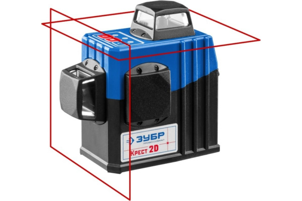 Линейный лазерный нивелир ЗУБР Крест-2D Профессионал 34907