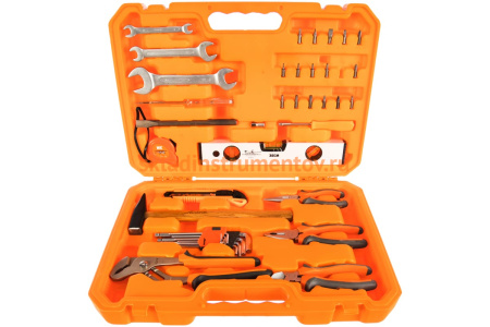 Набор инструментов Airline Домашний мастер 41 предмет + фонарь, пластиковый кейс AT-41-04