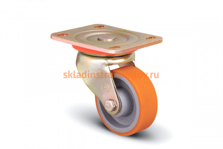 Колесо полиуретановое поворотное 125 мм MFK-TORG ED01-VBP-125