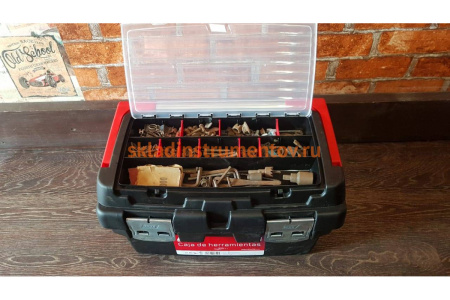 Ящик для инструментов 450x285x250мм, +лоток + органайзер Tayg 163005