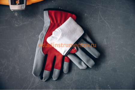 Трикотажные перчатки Jeta Safety Winter Motor с утепленной подкладкой, красный/белый JLE625-8/M Трикотажные перчатки Jeta Safety Winter Motor с утепленной подкладкой, красный/белый JLE625-8/M