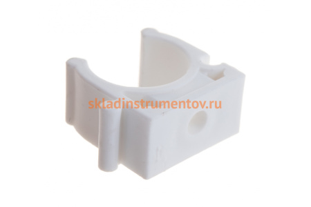 Крепление для трубы Энкор белое 350/3500 ф20 мм 45520