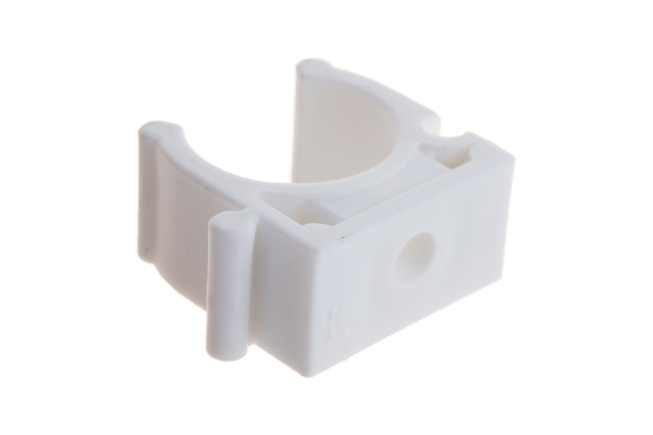 Крепление для трубы Энкор белое 350/3500 ф20 мм 45520