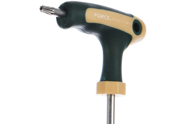 Г-образный ключ-торкс Т15 x15Н с ручкой FORCE 76715G