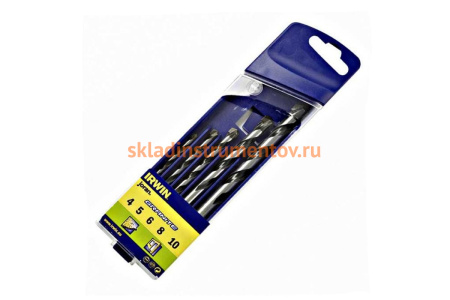 Набор сверл по бетону 5 шт. (4-10 мм) Irwin 10501917
