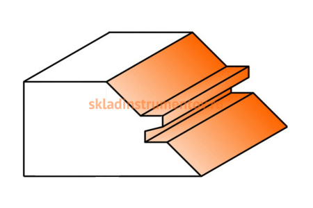 Фреза комбинированная универсальная (50.8x22.2 мм; S 12 мм; 45°) по дереву CMT 955.504.11