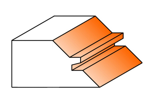 Фреза комбинированная универсальная (50.8x22.2 мм; S 12 мм; 45°) по дереву CMT 955.504.11