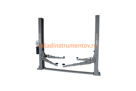 Двухстоечный подъемник с нижней синхронизацией WIEDERKRAFT трёхсекционные лапы, 4000 кг WDK-522N/220