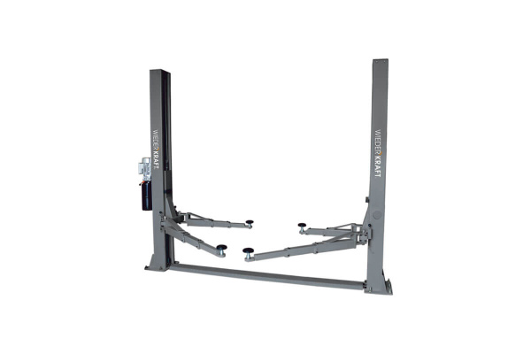 Двухстоечный подъемник с нижней синхронизацией WIEDERKRAFT трёхсекционные лапы, 4000 кг WDK-522N/220