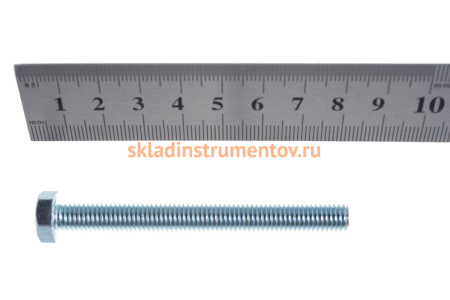 Болт ЗУБР ГОСТ 7798-70, M8 x 80 мм, 2 шт, кл. пр. 5.8, оцинкованный, 303086-08-080