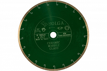 Диск алмазный сплошной (300х25,4 мм) CERAMICS MARBLE Solga Diamant 20000300