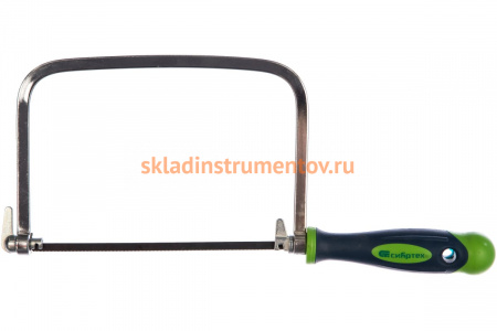 Лобзик, 170х120 мм двухкомпонентная рукоятка + 5 полотен СИБРТЕХ 24025