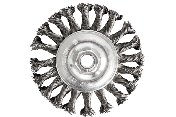 Кордщетка радиальная витая (150 мм; М14) ПРАКТИКА 242-663