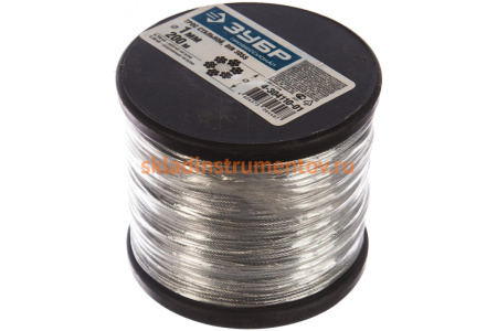 Трос стальной DIN 3055 Зубр 4-304110-01 Трос стальной DIN 3055 Зубр 4-304110-01