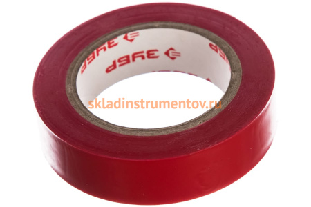Изолента "МАСТЕР" красная ПВХ (15 мм; 10 м) ЗУБР 1233-3_z01