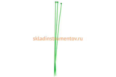 Нейлоновый хомут Зубр МАСТЕР зеленый, 4,8 мм x 400 мм, 100 шт 309060-48-400