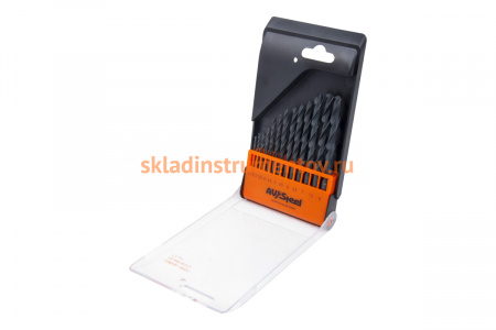 Набор сверл по металлу HSS-R 2-8 мм, 13 шт. AV Steel AV-801513