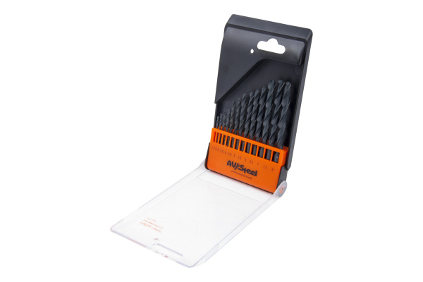 Набор сверл по металлу HSS-R 2-8 мм, 13 шт. AV Steel AV-801513