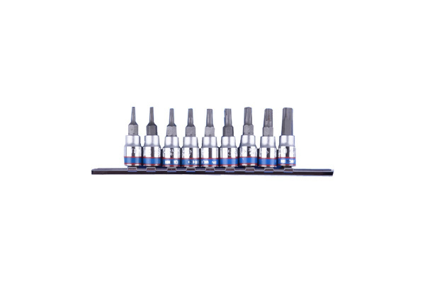 Набор торцевых насадок 1/4", TORX, Т8-Т40 мм, L=37 мм, 9 предметов KING TONY 2109PR