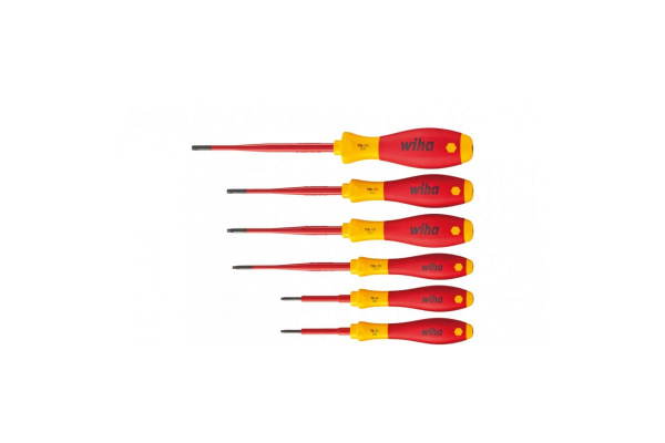 Набор отверток 6 штук Wiha SoftFinish electric slimFix TORX Tamper Resistant 41245