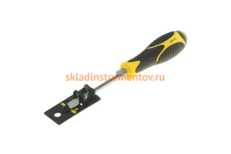 Шлицевая отвертка SL6.5х100мм H6мм магнитная ударная силовая ЭВРИКА ER-4SA-03H