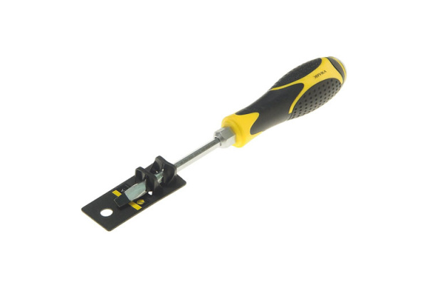 Шлицевая отвертка SL6.5х100мм H6мм магнитная ударная силовая ЭВРИКА ER-4SA-03H